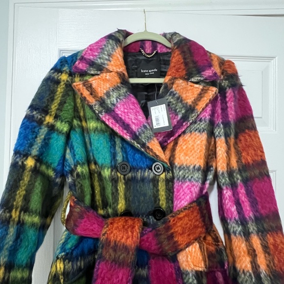 Kate Spade Red and Pink Teddy Jacket - Picture 2 of 4